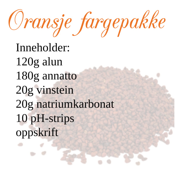 Oransje fargepakke - med oppskrift