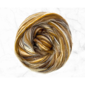 Merino og tussahsilke - Valnøtt