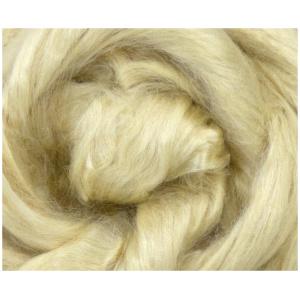 Tussahsilke tops- hvit - natura