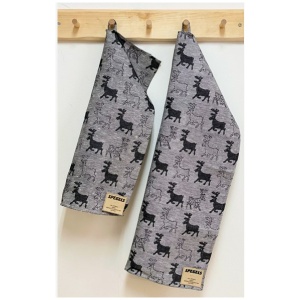 Håndkle med reinsdyr  - 70x47cm