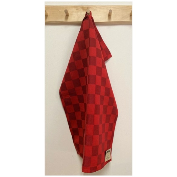 Håndkle med røde ruter - 70x47cm