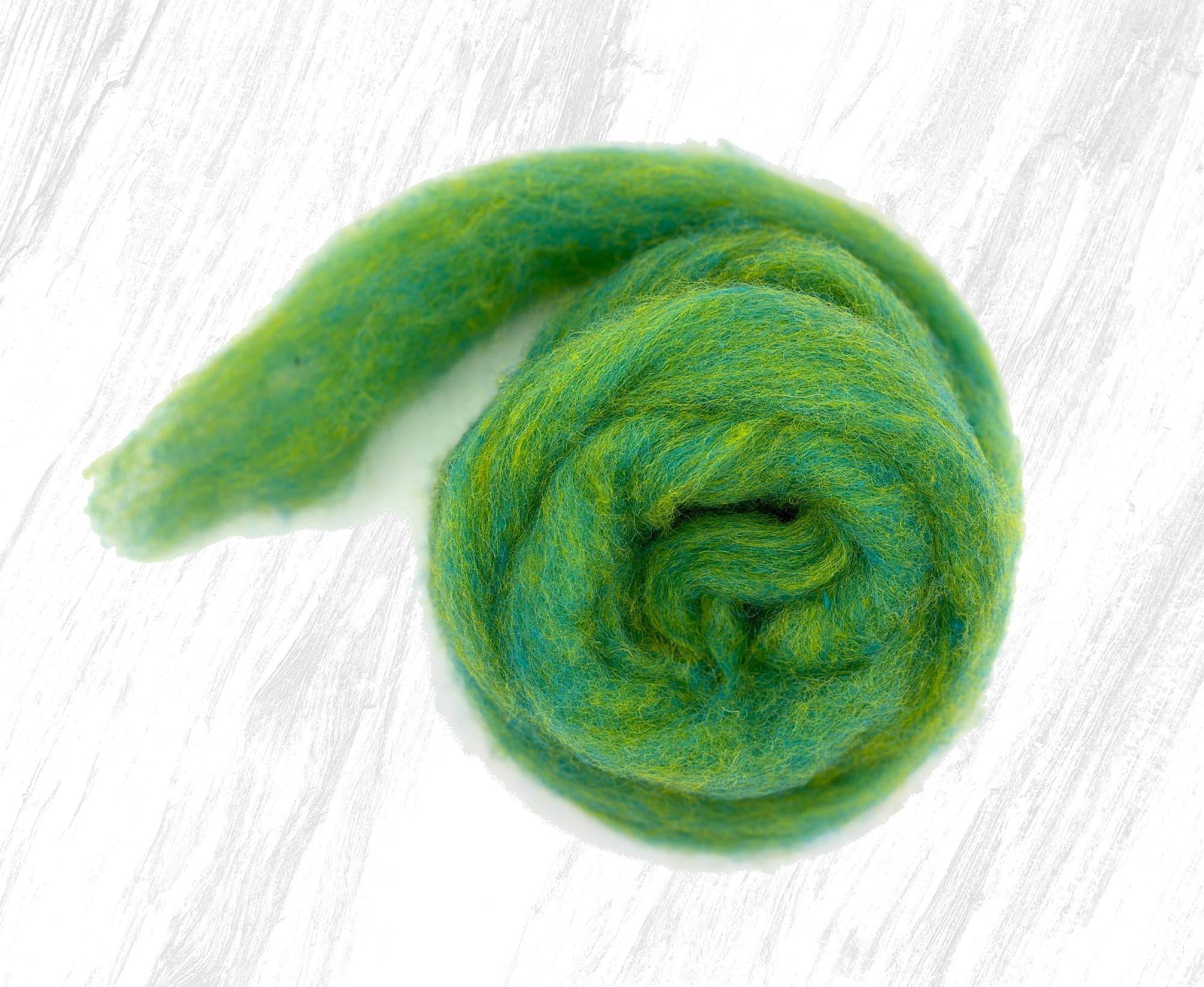 Corriedale - Lime - kardet