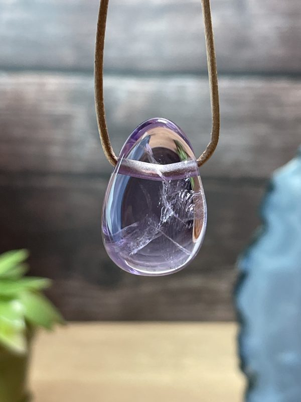 Amethyst gebohrt