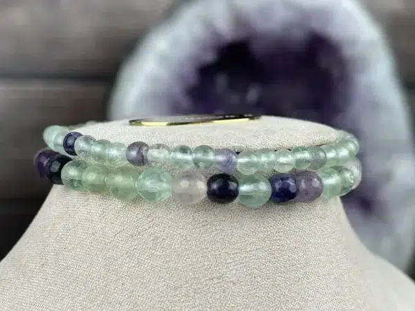 Fluorit bunt Armband