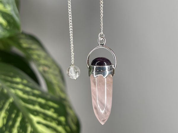Rosenquarz und Amethyst
