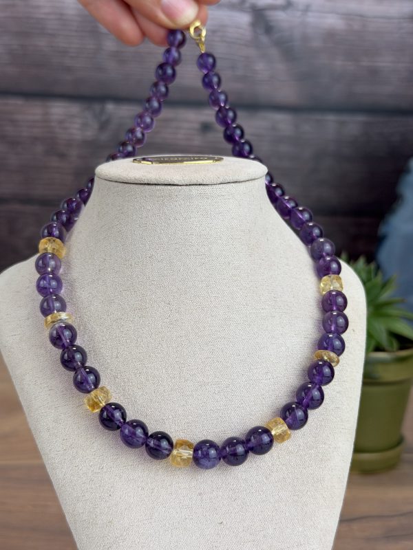 Amethyst Citrin Kette