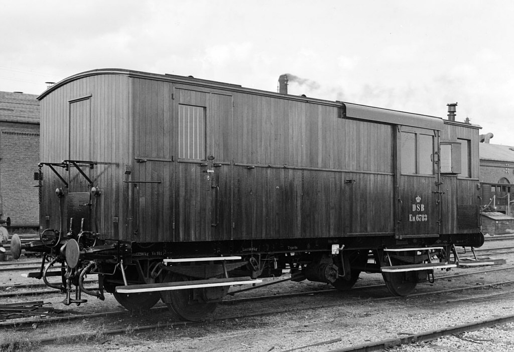 DSB litra Eh 6783 rejsegodsvogn - Danmarks Jernbanemuseum