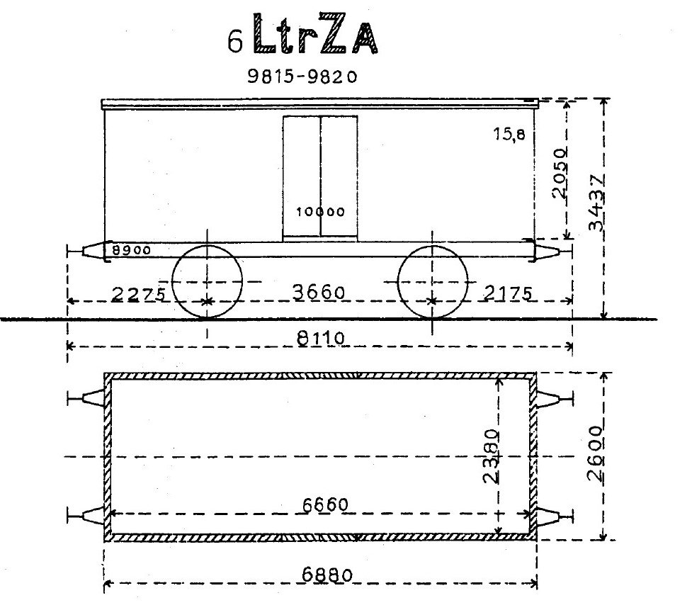 DSB litra ZA 99515-99520 Scandia 1890 Carlsberg ølvogn.