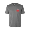 Yes Active t-shirt, grå melange (V-hals)
