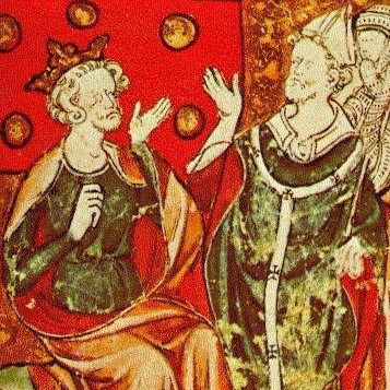 Thomas becket arguing with King Henry II