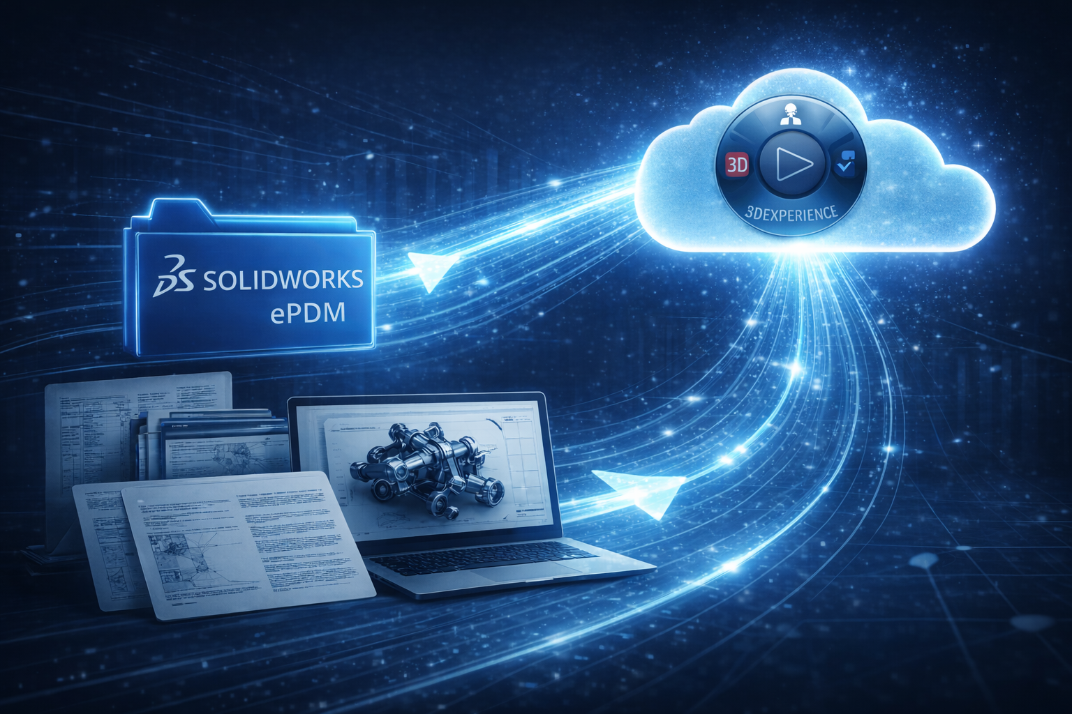 On Demand Webinar- Future-Proof Your Engineering: Solidworks ePDM to 3DEXPERIENCE Cloud