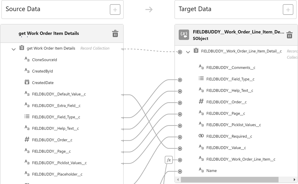 Map fields with Flow Builder's Transform Element.