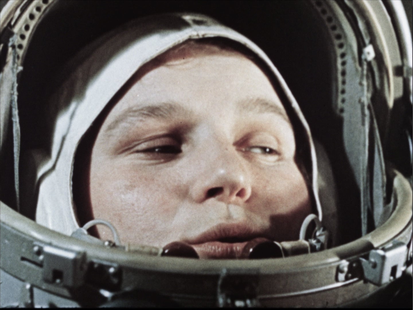 Valentina Tereschkowa vor ihrem Start