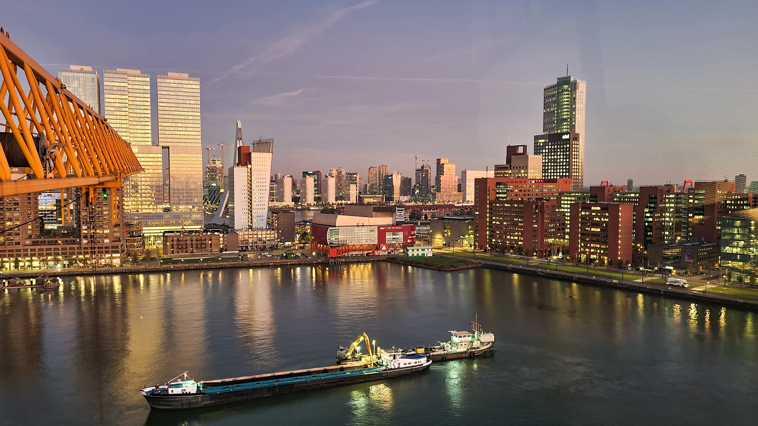 uitzicht op Rotterdam