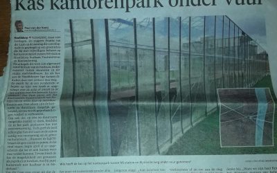 Haarlems Dagblad 13-2-2018  Kastorenpark onder vuur