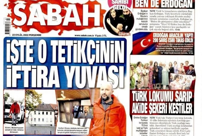 Araştırmacı gazeteci sürgündeki Erdoğan yanlısı gazeteyi hedef aldı