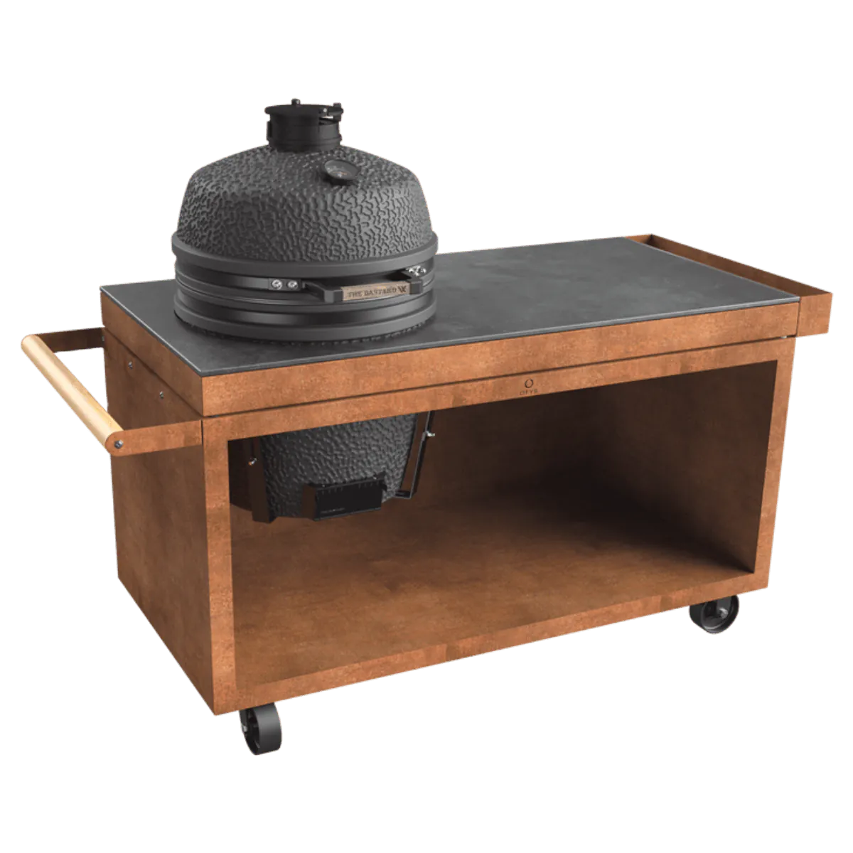 OFYR Kamado Table Corten 150 PRO Ceramic Dark