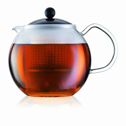 Theepot 1.0 ltr met doorduwfilter