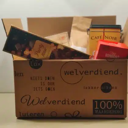 VERPAKKINGSDOOS - FEESTBOX - GROOT (geen inhoud)