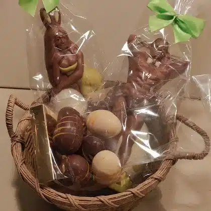 Paasgeschenk met sexy chocolade