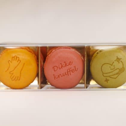 MACARONS de Paris - set van 3 - DIKKE KNUFFEL