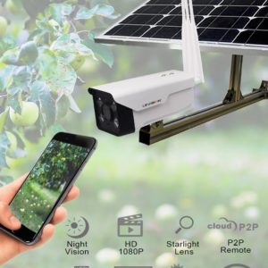 LS VISION H.265 2MP 1080P HD 2G 3G 4G sans fil extérieur étanche Starlight énergie solaire caméra IP alimentée par panneau pour zone éloignée