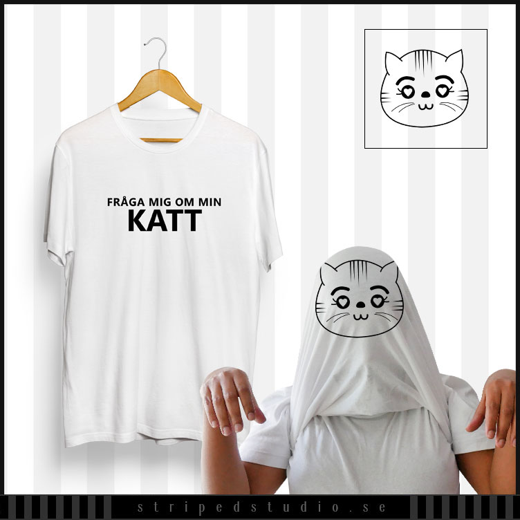 Ask me about my cat! | T-shirt