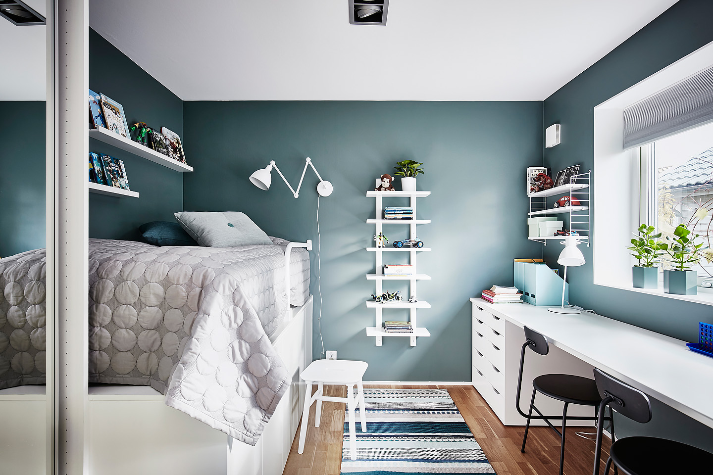 Smart förvaring, barnrum, Balans jotun, HAY, by rydens, Renovering, familj
