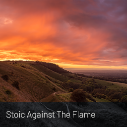 Image thumbnail from landscape photography print: Stoic Against The Flame