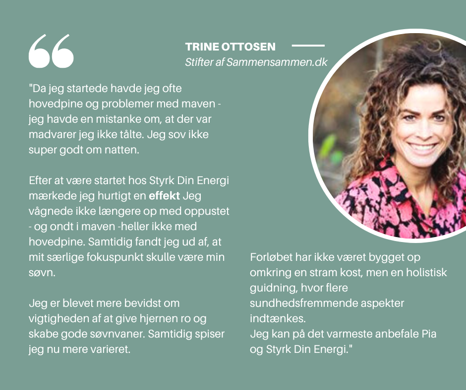 Trine Ottosen - Anbefaler Styrk Din Energi