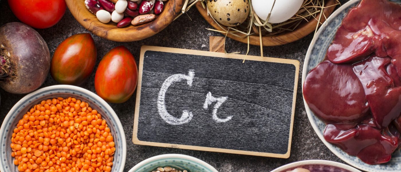 Natural products sources of chromium. Food containing Cr