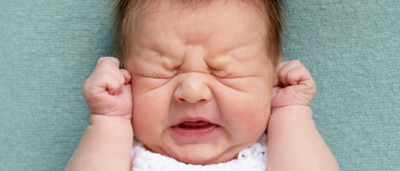 Crying newborn baby