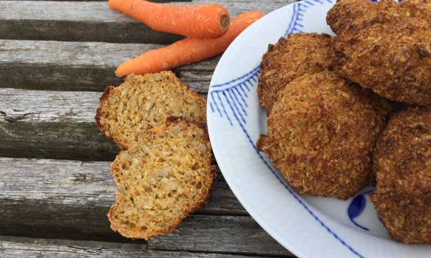 Glutenfri gulerodsboller – til en travl dag