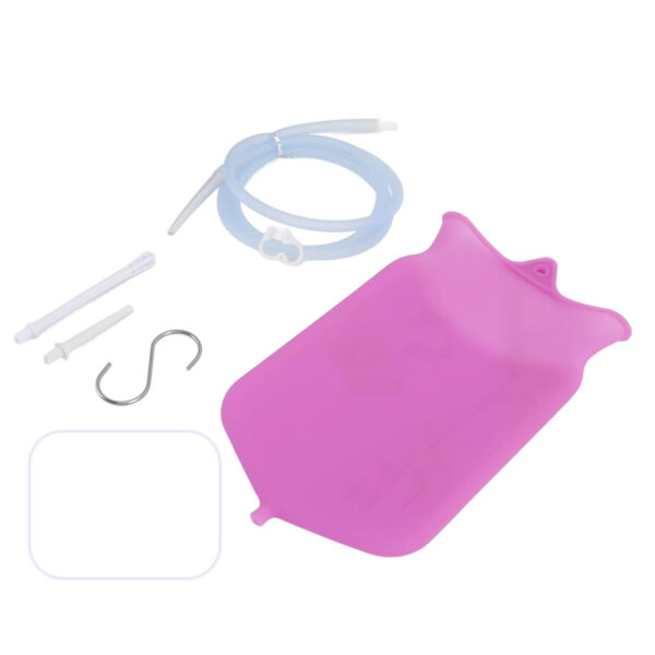 Enema Bag Komplett Sett Silikon Lilla 2000ml - Bilde 2