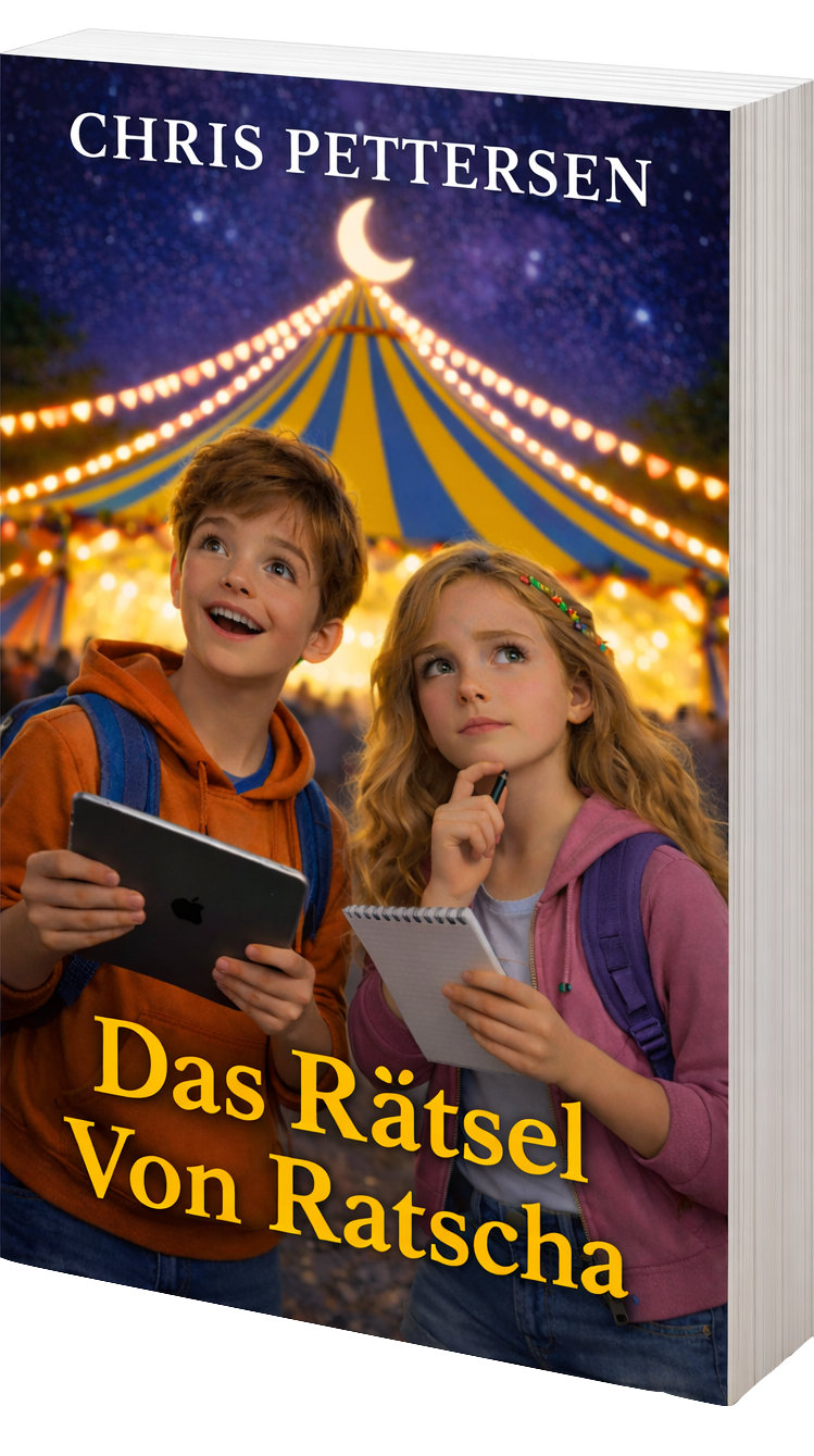 Buchcover: Das Rätsel von Ratscha von Chris Pettersen – Kinderbuch mit Zirkus-Motiv