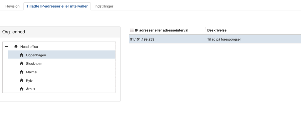 Login sikkerhed i Sapera