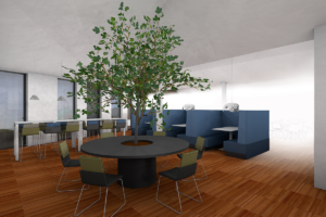 Studieplein - Leerplein flexibel leren school Dynamisch Onderwijs - SVDH Interieurontwerp - Interior Design
