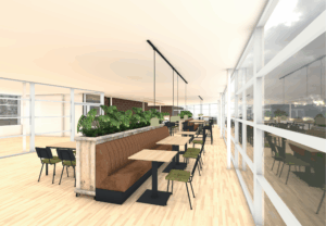 Sporterslounge WAB Willem-Alexander Baan - Ontvangst Ontmoeten Wachtruimte Horeca - SVDH Interieurontwerp - Interior Design
