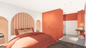 Wellness Hotel - Slaapkamer overnachten rusten wellness ontspannen suite- SVDH Interieurontwerp - Interior Design