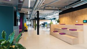 Youwe – Kantoor Tribune Vergaderen Werken Ontmoeten Clubhuis Belcellen - SVDH Interieurontwerp - Interior Design