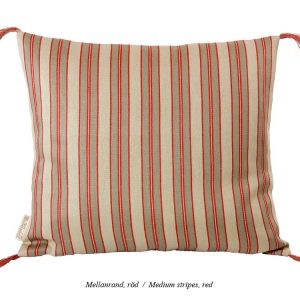 Bolsterkudde, mellanrand röd