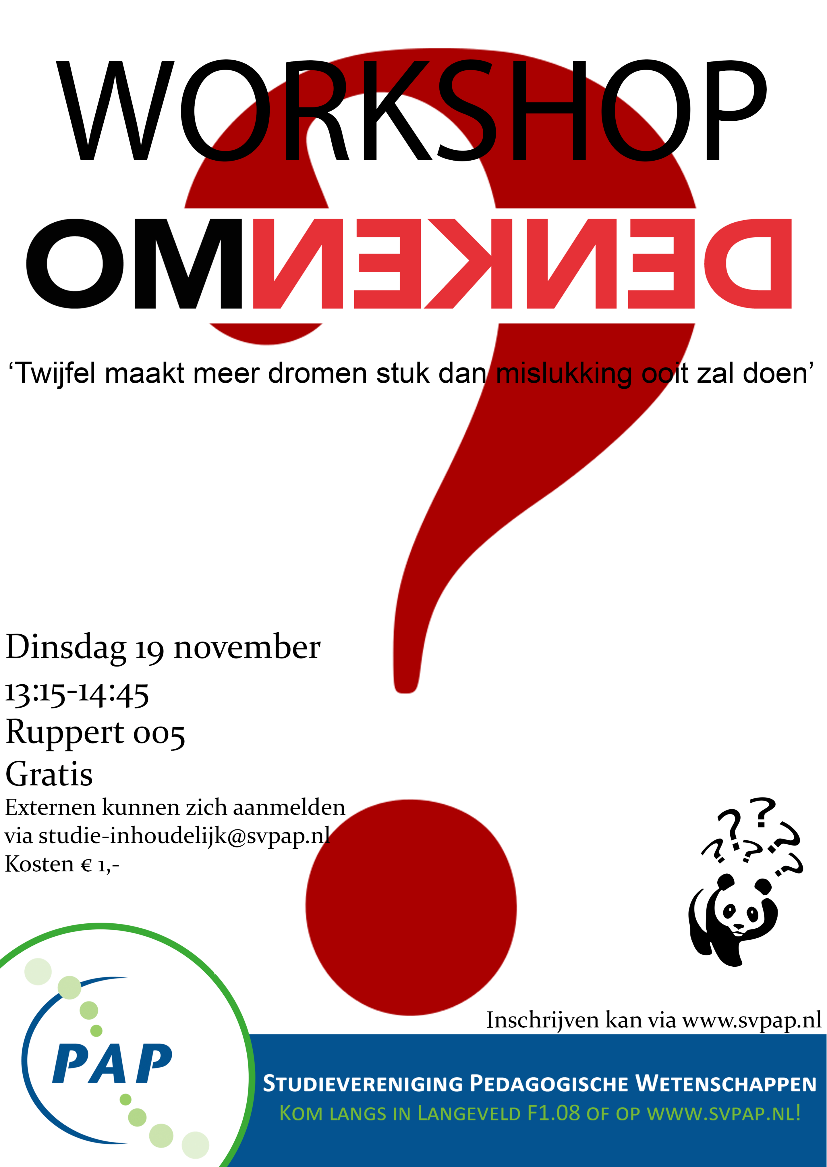 Workshop Omdenken!