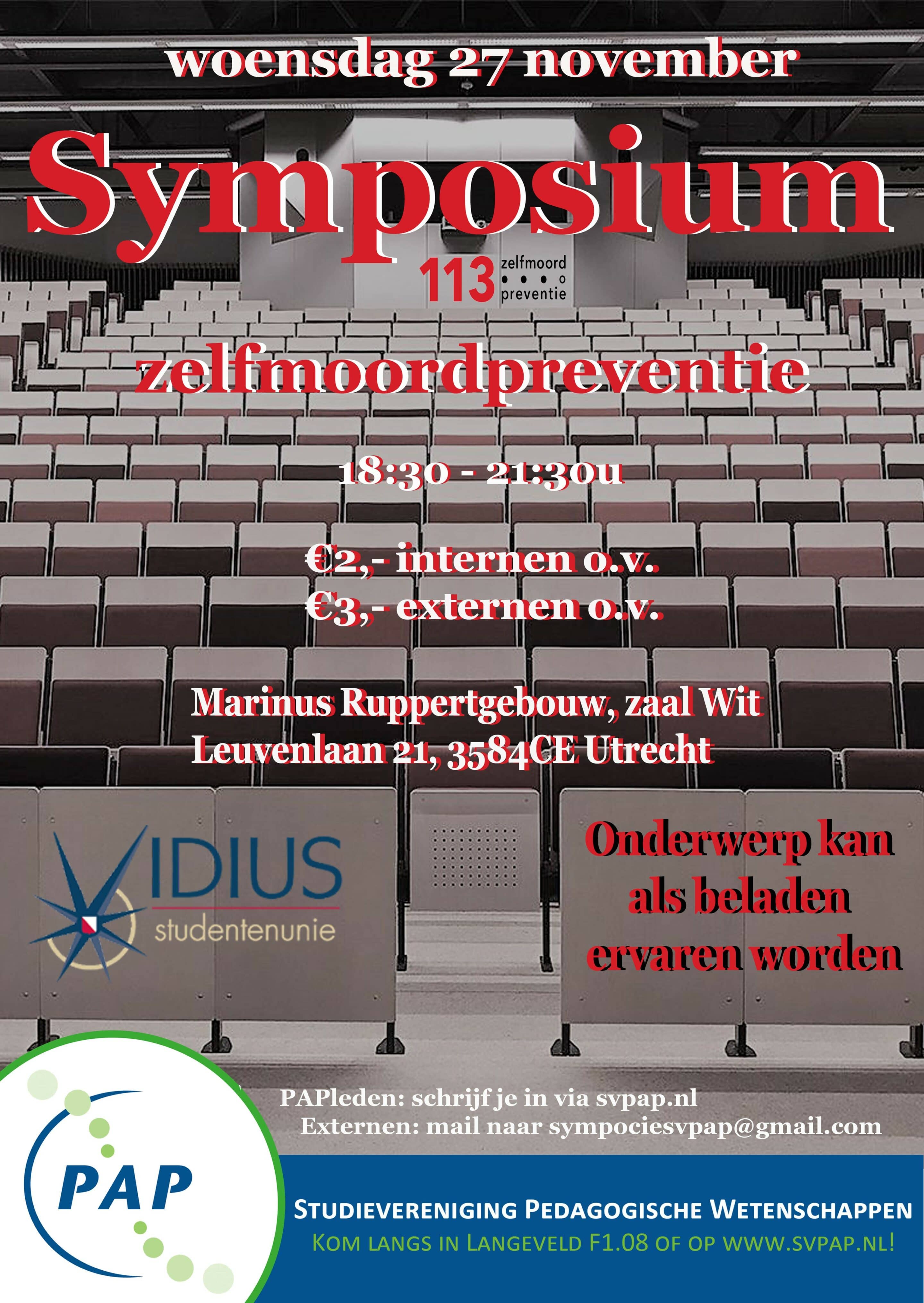 Symposium zelfmoordpreventie