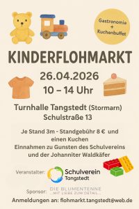 Mehr über den Artikel erfahren Flohmarkt in der Turnhalle Tangstedt am 26.04.2026