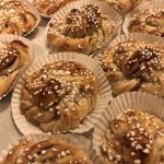 Swedish Cinnamon Buns with Pearl Sugar