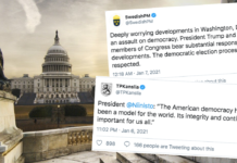 Nordic leaders react to devastating scenes at Capitol Hill