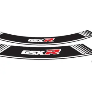 Vita GSX-R fälgstripes