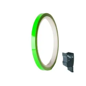 Grön fluoriserande fälgstripes