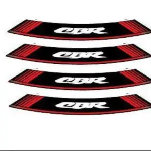 Röda CBR fälgstripes