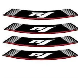 Silver R1 fälgstripes